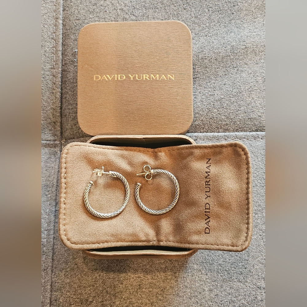 David Yurman Cable Hoop Earrings